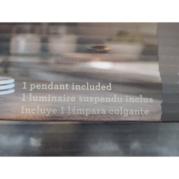 Allen + Roth Webner Pendant Oil Rubbed Bronze White Glass Shade [13] - Picture 3 of 11